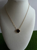 Golden Clover Pendant Necklace