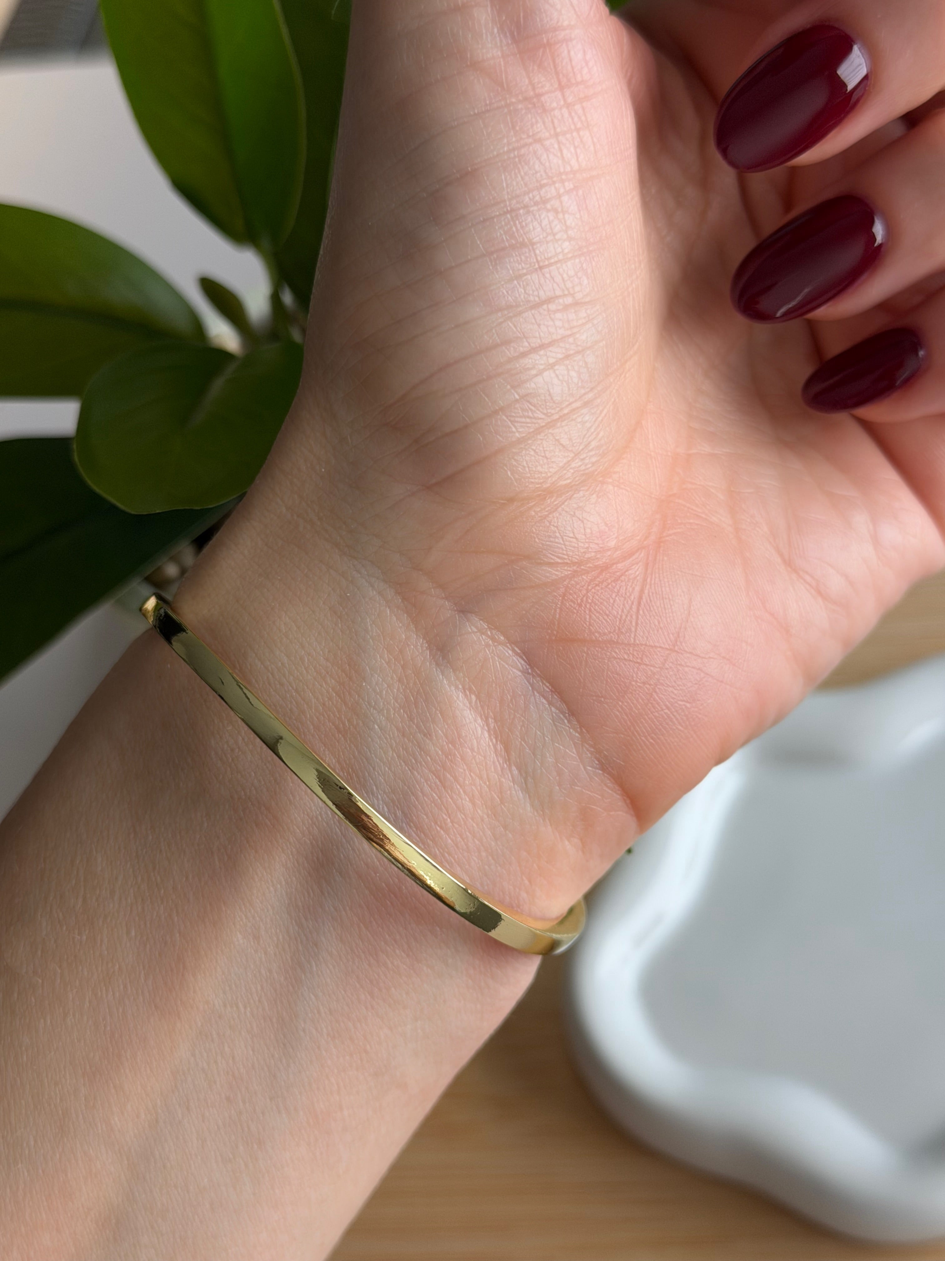 T Crystal Open Bangle