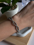 Double Twist Bead Bracelet