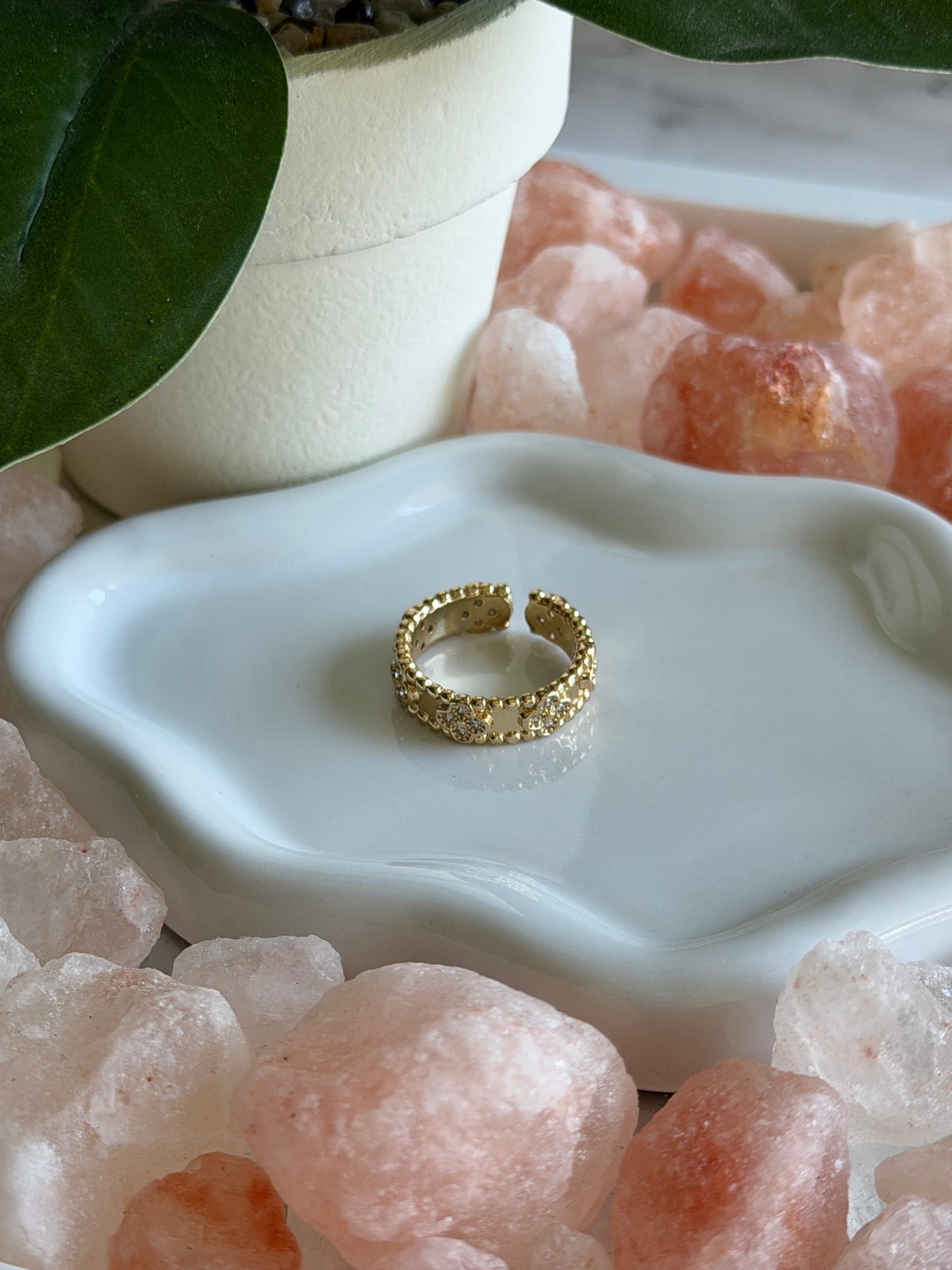 Fleur Crystal Ring