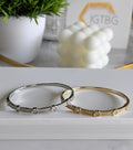 Pavé Geometric Bangle