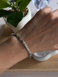 Minimalist Bangle with Zirconia Accents