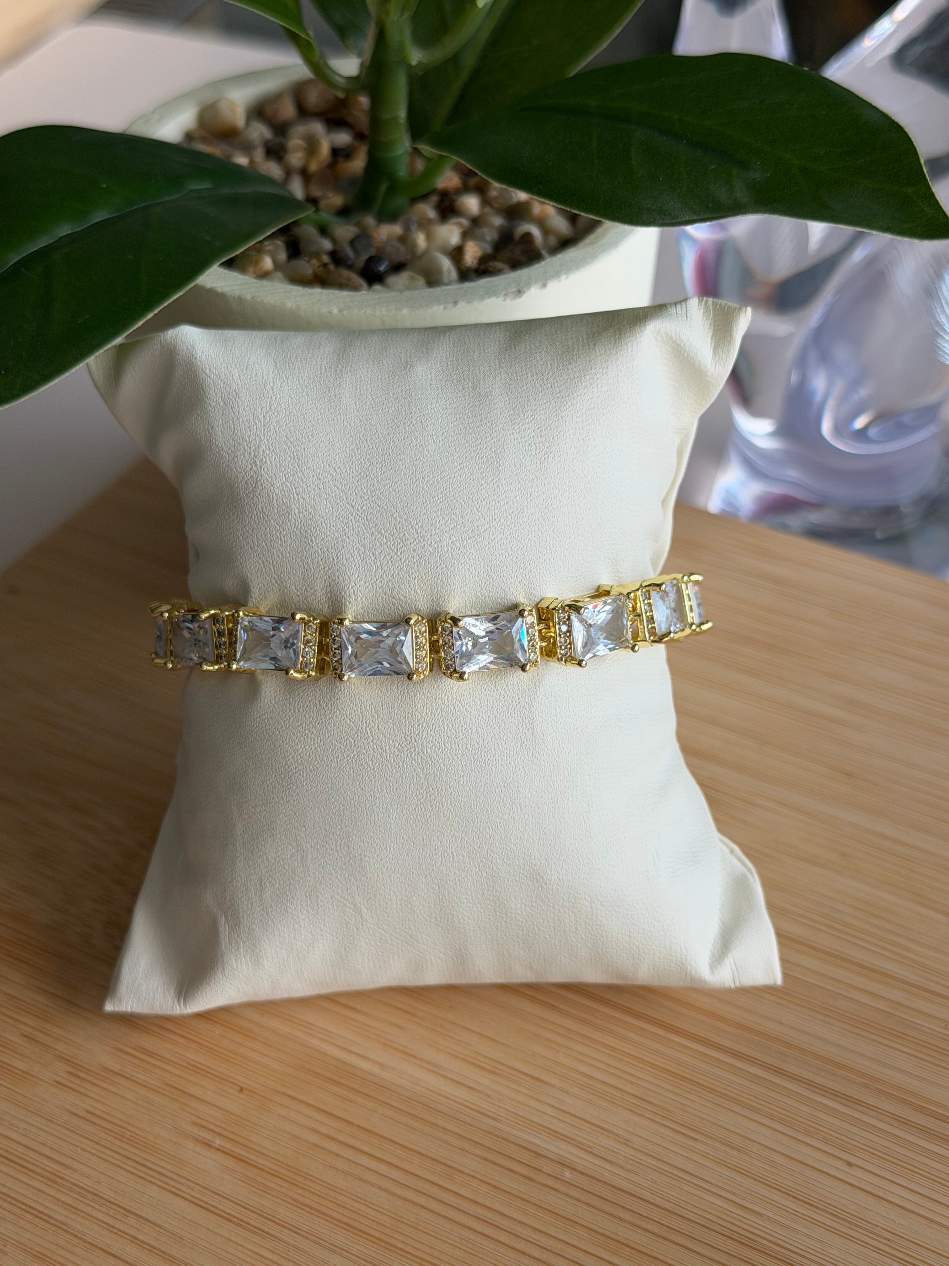 Classic Gold Princess Tennis Bracelet