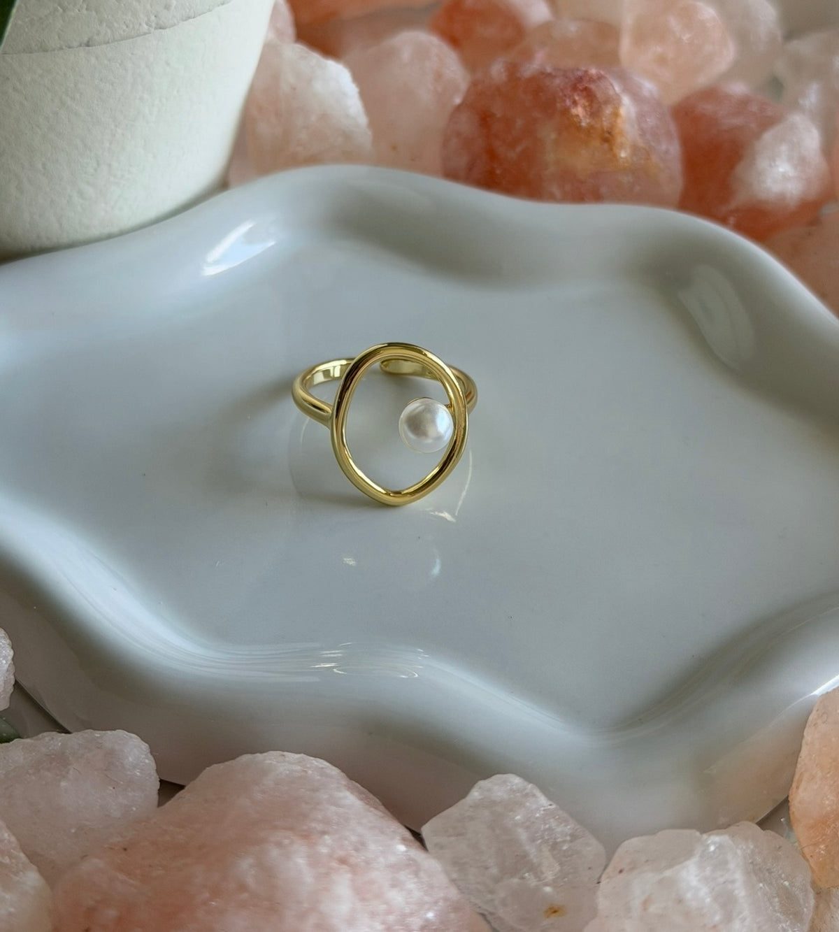 Pearl Orbit Ring