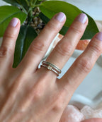 Two-Tone Sparkle Ring