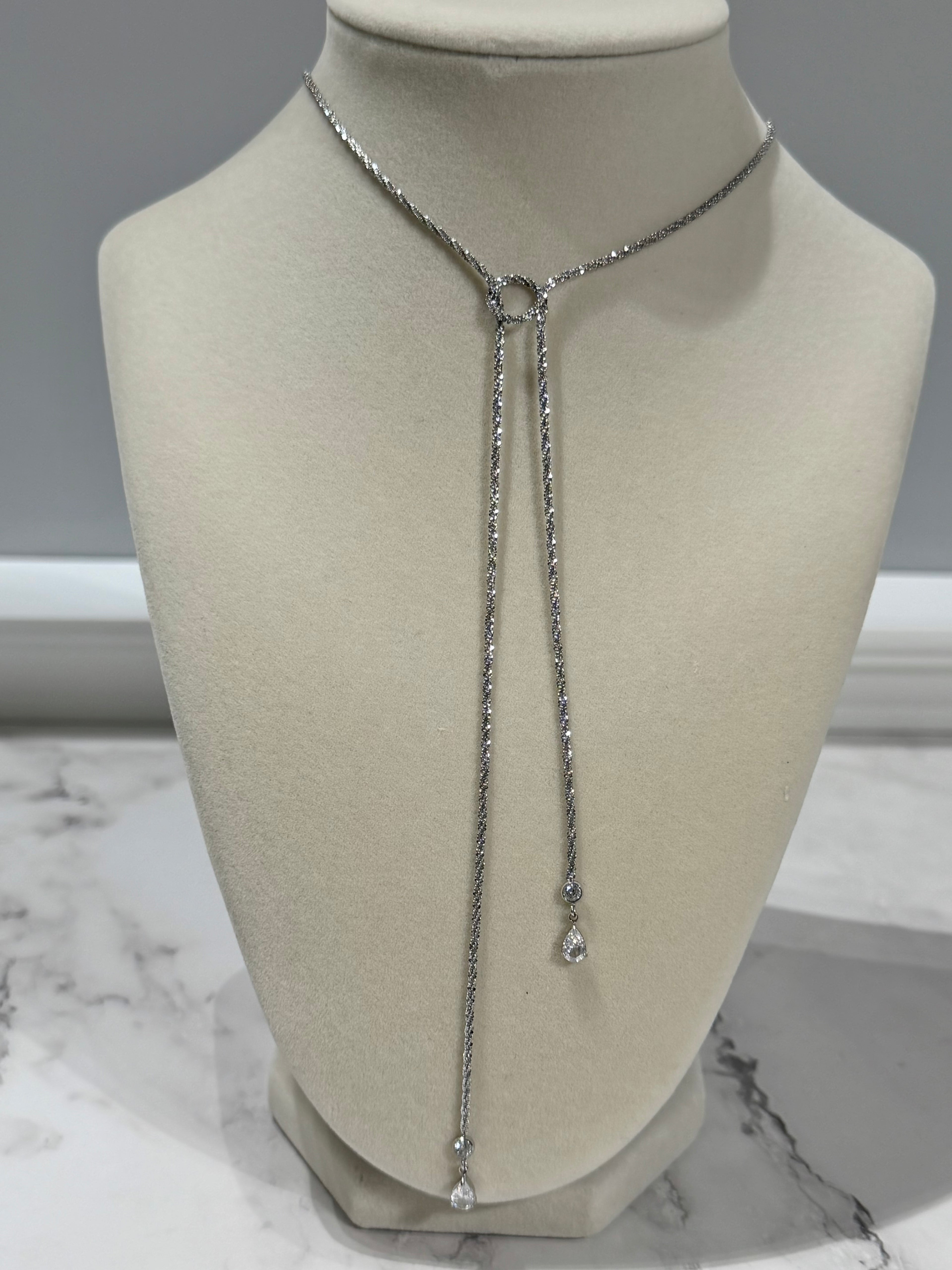 Crystal Lariat Necklace