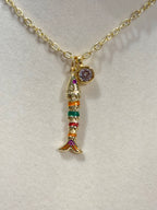 Colorful Fish Charm Necklace
