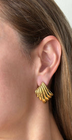 Folded Petal Studs