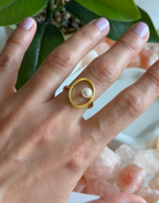 Pearl Orbit Ring