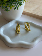Twist Gold Hoops