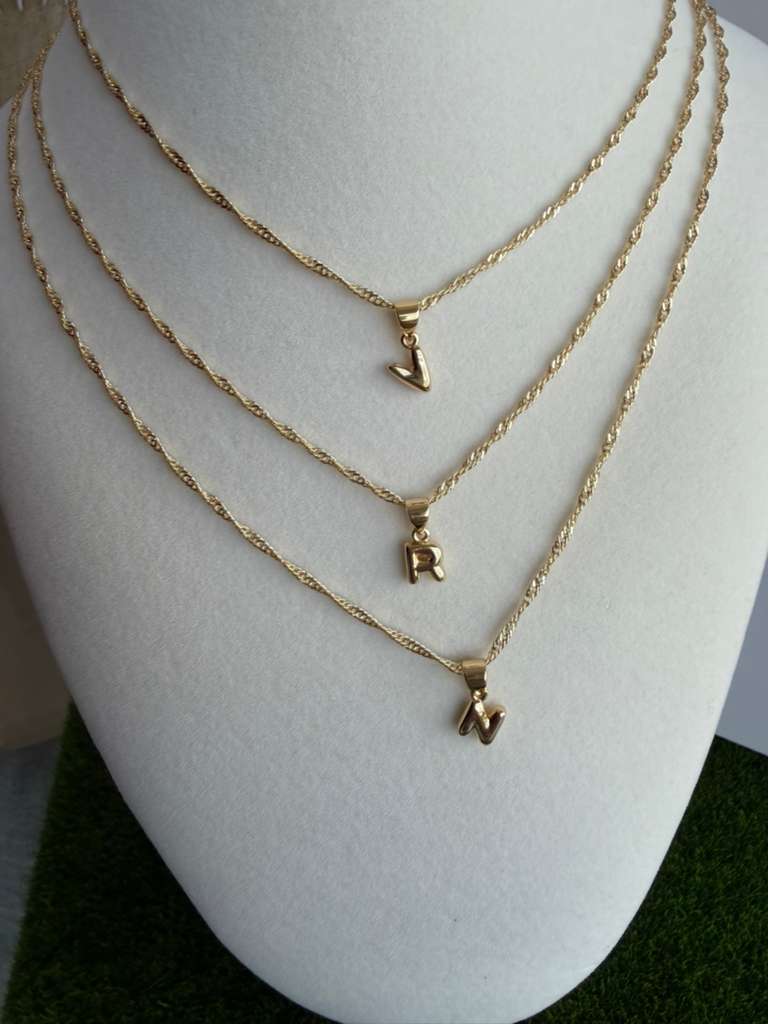 Mini Chunky Initial Necklace